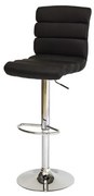 Scaun bar tapitat C-617 negru - H 99 cm