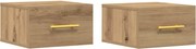 vidaXL Dulap de noapte 2 pcs Stejar Artizanal 35 x 35 x 20 cm