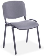 Scaun de conferinta Viva, picioare negre, gri