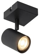 Spot modern negru reglabil pătrat - Jeana
