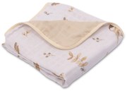 Paturica dubla de muselina 78x78 cm Kidizi Birdy, 100% bumbac