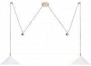 Lustra cu 2 pendule LED suspendate VULCANO II