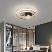 Lustra LED Cu Telecomanda, Elit's EsnL7677-450BK+GD, 90w-6w