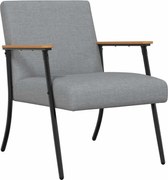 vidaXL fotoliu Gri deschis 59 x 75 x 78 cm țesătură