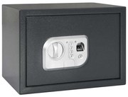 vidaXL Seif digital cu blocare Gri închis 35 x 25 x 25 cm Oțel