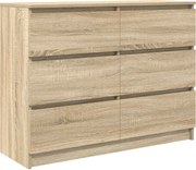 vidaXL Servantă, stejar sonoma, 100x35x76 cm, lemn prelucrat