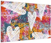 Tablou - Inima pe un fundal abstract (90x60 cm)