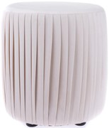 Taburet textil Silla bej, 36 x 33 cm