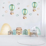 Autocolante de perete - Excursie în nori