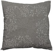 Husa de perna decorativa LEAFY LACE 40x40 cm, gri