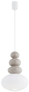 Lustra suspendata din Sticla, Casmir, Alb, DIEGO