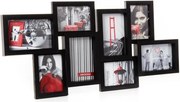 Rama foto colaj 8 fotografii, Negru, 65x32 cm, Atmosphera Créateur d'intérieur