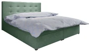 Pat matrimonial Boxspring 140 cm Fade 1 (mentă) ( cu saltea și sp. depozitare). 1046471