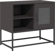 vidaXL Dulap TV, negru, 68x39x60,5 cm, oțel