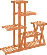 vidaXL Suport pentru flori, 95 x 25 x 96 cm, lemn masiv de brad