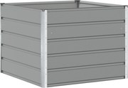 vidaXL Jardinieră Gri deschis 100 x 100 x 75 cm Oțel