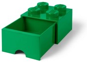 Cutie depozitare cu sertar LEGO®, verde