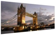 Tablou - Tower Bridge la noapte (120x50 cm)