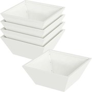 vidaXL Vază pentru Grădină 5 pcs Alb 40 x 40 x 15 cm