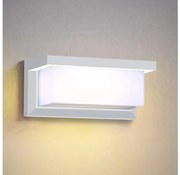 Aplică LED de exterior cu senzor Brilagi BRICKY LED/12W/230V alb IP54