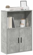 vidaXL Bibliotecă, gri beton, 60x24x85 cm, lemn prelucrat