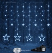 Decorațiune de Crăciun-stele strălucitoare,150 LED, alb rece