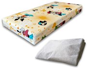 Set Saltea SmartNest pentru copii 160x80x12 + Protectie Impermeabila 2-12 ani - ASC4148