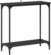 vidaXL Masă de consolă Stejar negru 75 x 30.5 x 75 cm Lemn compozit