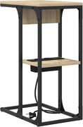 vidaXL Dulap de noapte Stejar Sonoma 41,5 x 26 x 60,5 cm Lemn compozit