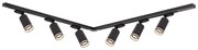 Spot pe șină PIPE 6xGU10/10W/230V, negru