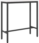 vidaXL masă Alb 100 x 40 x 101 cm Lemn ingineresc și oțel