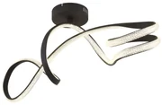 Plafoniera neagra LED 4000K SWIRL