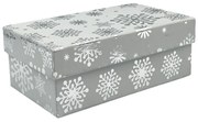 Cutie cadou Craciun MAGIC, Argintiu, 17x10x6.5cm