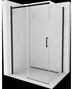 Mexen Omega cabină de duș extensibilă 120 x 80 cm, transparent, Neagră - 825-120-080-70-00