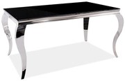 Masa Prince negru/crom - l90 x L150 x h75 cm