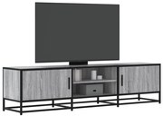 vidaXL Dulap TV gri sonoma, 160x35x41 cm lemn prelucrat și metal