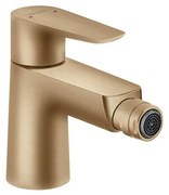Baterie bideu Hansgrohe Talis E cu ventil Pop-Up bronz periat