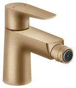 Baterie bideu Hansgrohe Talis E cu ventil Pop-Up bronz periat