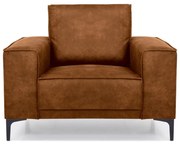 Fotoliu maro din imitație de piele Copenhagen - Scandic