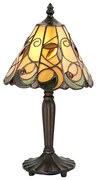 Endon 64196 - Lampă de masă Tiffany JAMELIA, 1xE14/40W/230V, diam. 20 cm