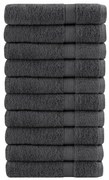vidaXL Prosoape de saună SOLUND 10 buc antracit 80x200 cm 600 gsm