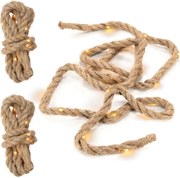 Set frânghie decorativă cu LED-uri, 25 LED-uri, alb cald, 3