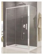 Usa de nisa culisanta cu perete fix SanSwiss Ocelia 120 cm sticla securizata 5mm anticalcar