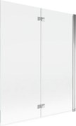 Mexen Mist paravan de duș de 2 aripi dreapta 140 x 150 cm, transparent, crom - 8A9-140-002-01-00-P