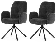 Set de scaune de sufragerie DCH-D1330 BK2, 2 buc.