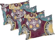 Set 4 perne Mandala, microfibra matlasata Alcam, 50x70 cm
