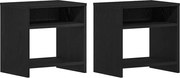 vidaXL Noptiere 2 buc stejar negru 40x30x40 cm lemn de stratificat