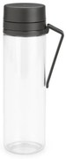 Sticla Brabantia Make&Take 1006278, 500 ml, Cu filtru, Protectie impotriva scurgerilor, Deschidere larga, Transparent/Gri inchis