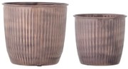 Ghivece decorative 2 buc. din metal ø 21,5 cm Kenzie – Bloomingville