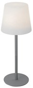 Lampă de masă gri reîncărcabilă, cu LED și variator, IP54 - Jude